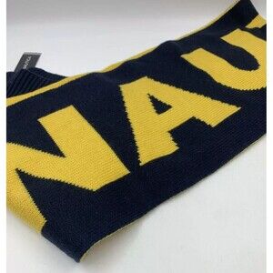 Nautica Mens Scarf Knit Spell Out Texture Warm Cozy Business Casual Preppy NEW